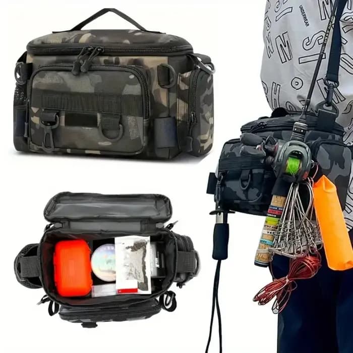 Un sac de pêche pratique - sac banane en toile