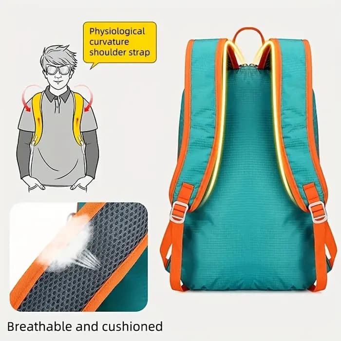 Sac de voyage d'extérieur grande capacité, pliable, imperméable, léger, portable, réglable, pour la randonnée et l'alpinisme