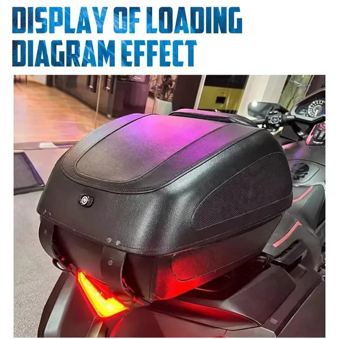 Sac de coffre de moto, sac de voyage arrière