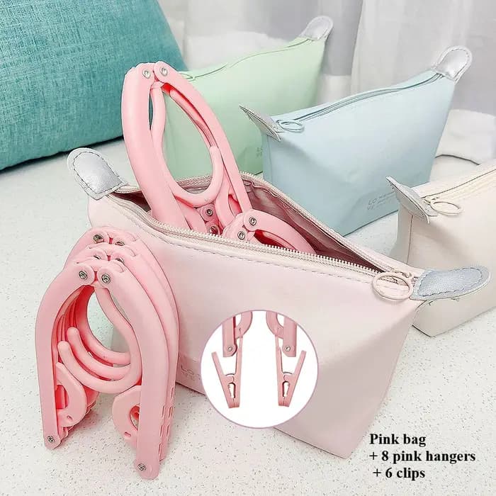 Cintre de voyage pliable dans un sac de rangement : un indispensable portable pour les hôtels