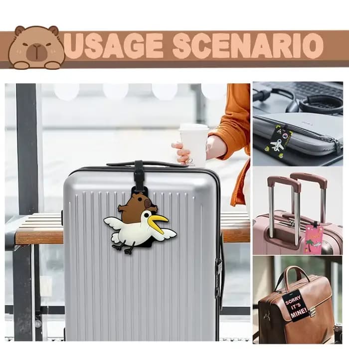 Accessoires de voyage, étiquettes de bagages