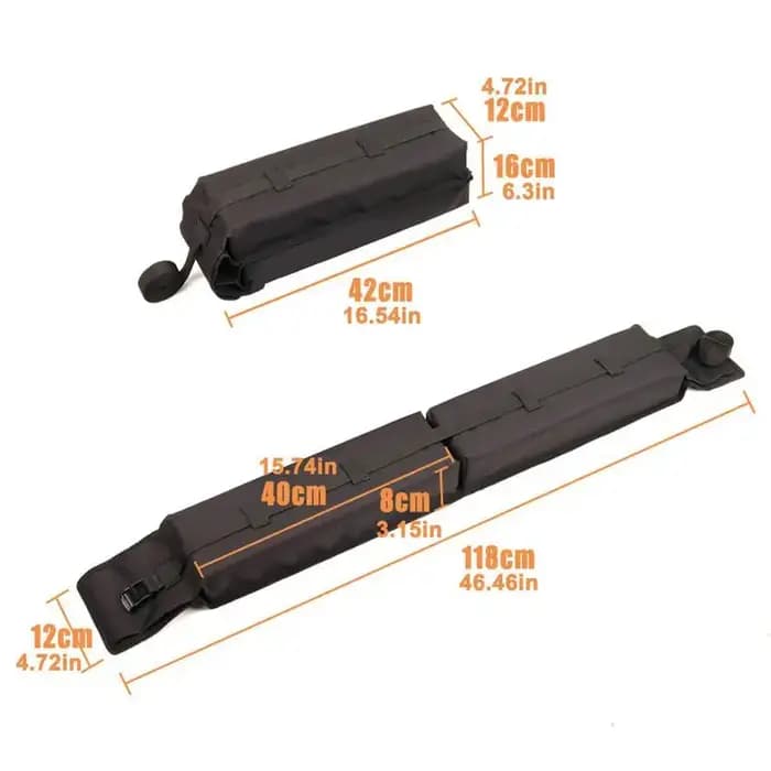 Porte-bagages de toit pliable