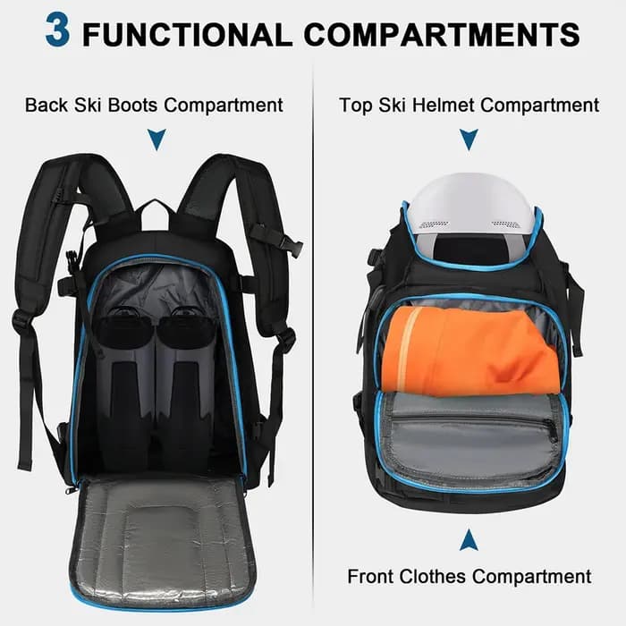 Sac à dos de voyage pour bottes de Ski