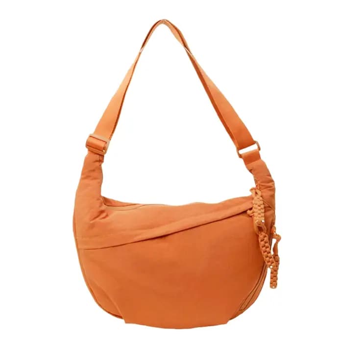 Nouveaux sacs bandoulière en toile, style coréen simplifié, légers, couleur unie, grande capacité, s