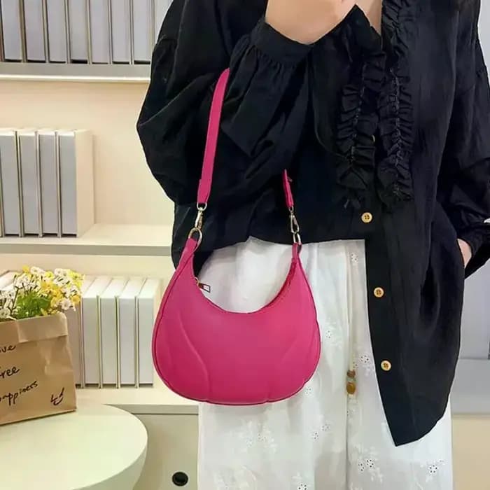 Sacs demi-lune unis pour femmes