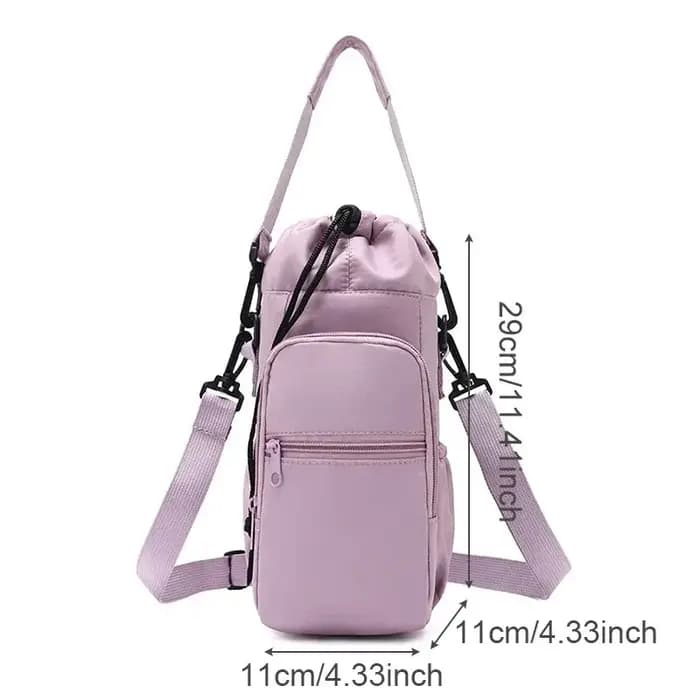 Sac de bouteille d'eau Portable avec sangle réglable