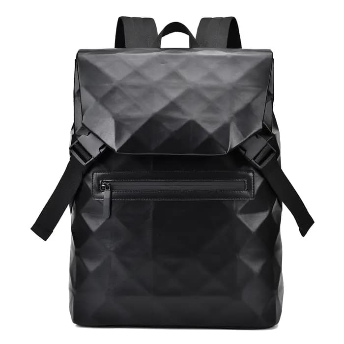 Sac à dos à motif géométrique pour hommes, sac à dos décontracté résistant à l'eau, sac de voyage de