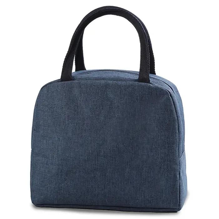 Sac isotherme pour boîte à lunch, sac de rangement des aliments, sac de poche pour documents bleus,