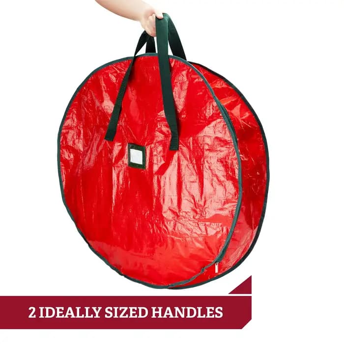 Sacs de rangement de couronnes de Noël pliables durables sac
