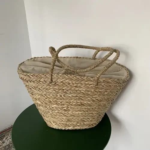 Grand sac fourre-tout tissé en paille pour femmes, sac à main de styliste de grande capacité, sac de