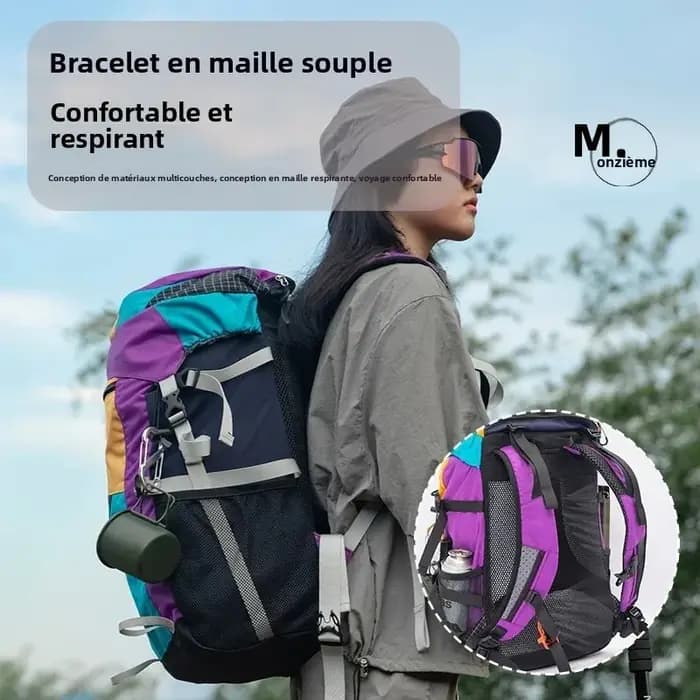 MOUNTAINHIKER 27L35L sac d'alpinisme de Camping en plein air sac à dos à bandoulière multifonctionnel randonnée voyage sac tactique léger