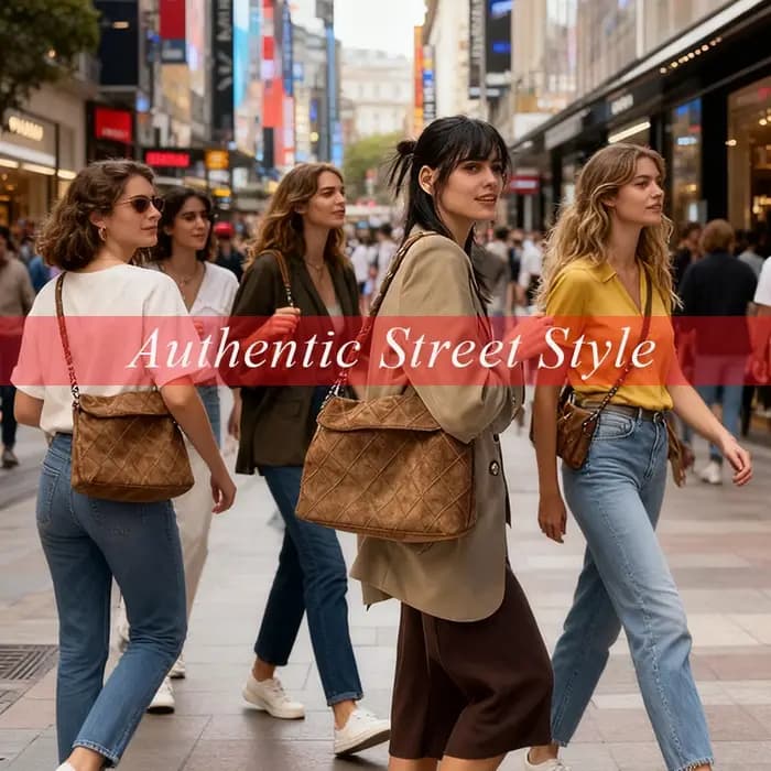 LAORENTOU tissu femmes sangle sac à bandoulière avancé rétro aisselles grande capacité mode matelassé sac à main