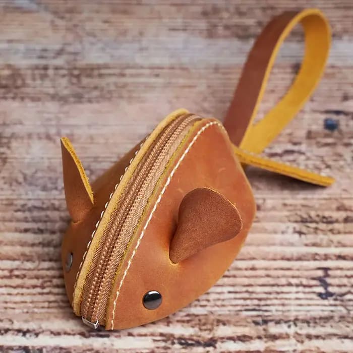Vintage Mini porte-monnaie en cuir véritable petit portefeuille hommes femmes marron mode mignon sou