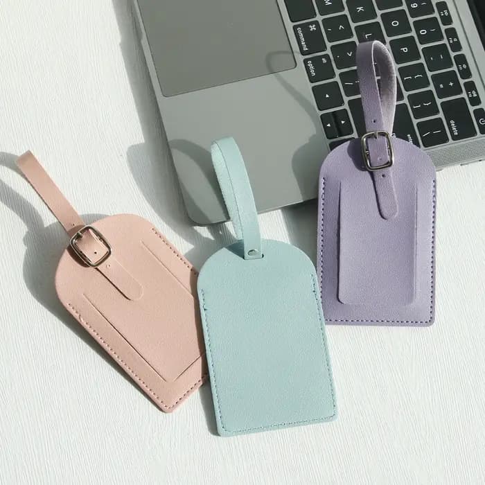 Étiquettes de bagage en similicuir pour hommes et femmes