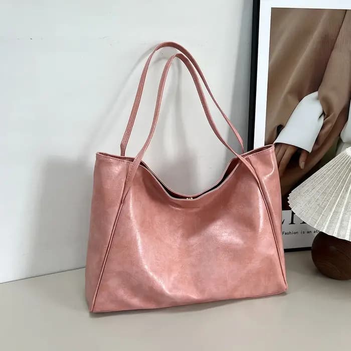 Sac fourre-tout en cuir Pu souple pour femmes