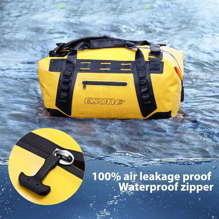 50L sac de voyage étanche moto queue sac sec pour Camping canotage kayak pêche ski Kit