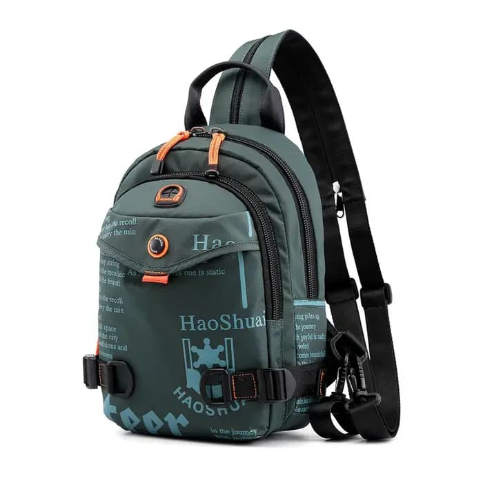 Hommes petit sac à dos fronde poitrine sac militaire décontracté mode sport voyage escalade Nylon mâle bandoulière un