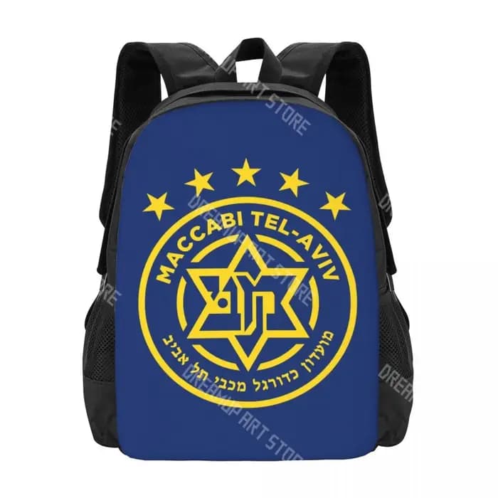 Sac à dos de voyage 5 étoiles pour ordinateur portable Maccabi Tel Aviv, sac à dos pour ordinateur p