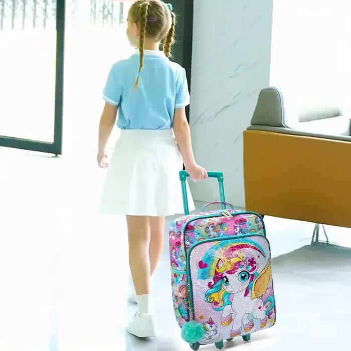 Valise de voyage à roulettes pour enfants