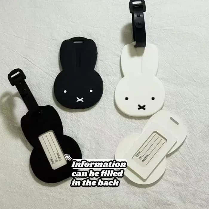 Étiquette de bagage Kawaii pour carte d'identité