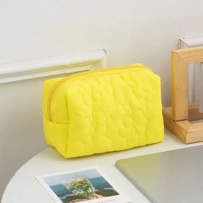 Trousse de maquillage de voyage souple de grande capacité pour femmes, sac de rangement de fleurs ma