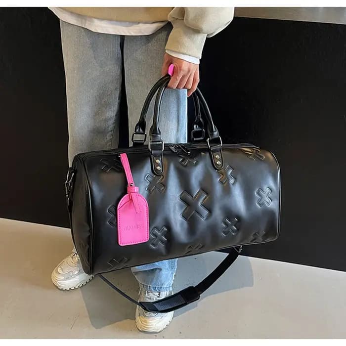 Sac de sport de voyage en cuir PU pour femme