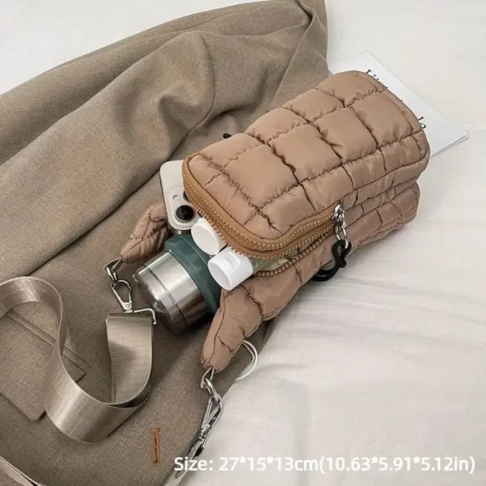 Sac isotherme matelassé élégant pour bouteille d'eau
