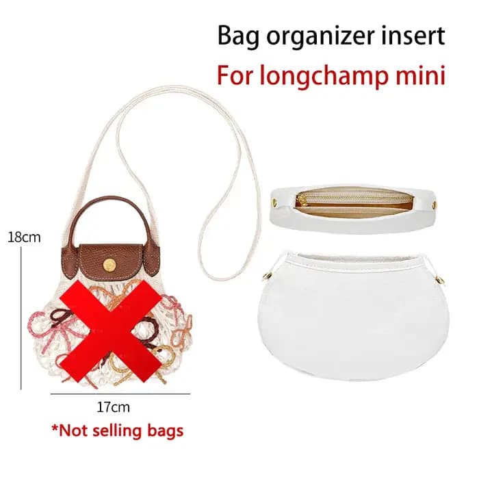 Organisateur de sac pour Longchamp Bow Net Bag, imperméable, durable, support de sac tendance, acces