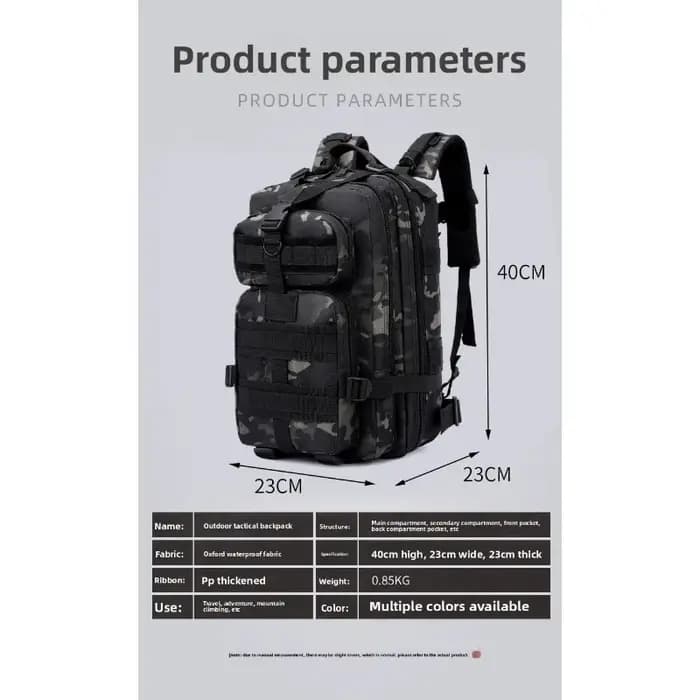 Sac de randonnée et de camping multifonctionnel