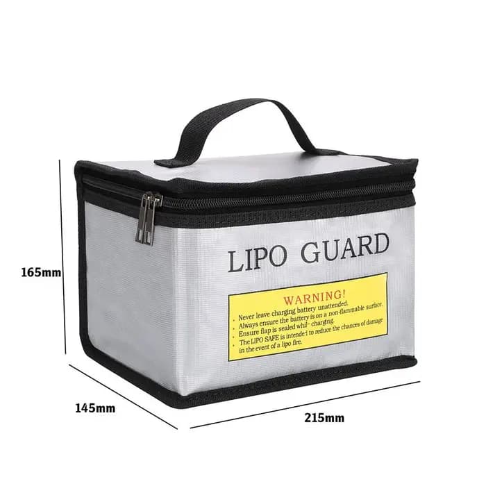 Sac de sécurité pour batterie Lipo 215x145x165mm, sac ignifuge et antidéflagrant, protection de batt