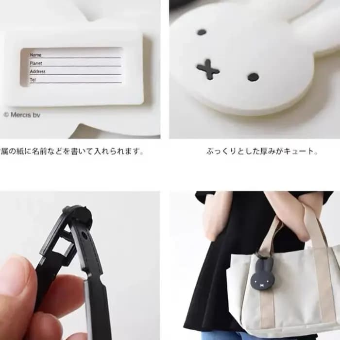 Étiquette de bagage Kawaii pour carte d'identité