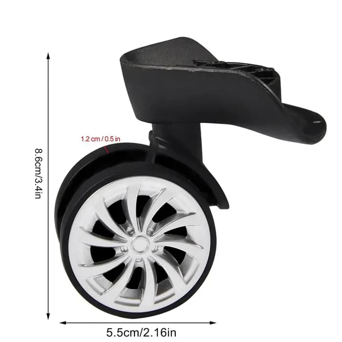 Valise à bagages roues de remplacement roue pivotante