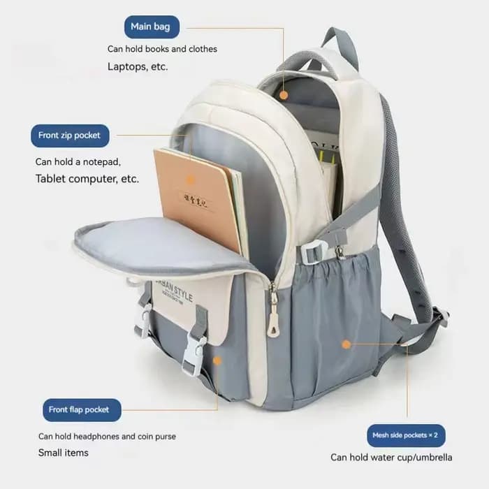 Sac à dos de loisirs de grande capacité pour femmes