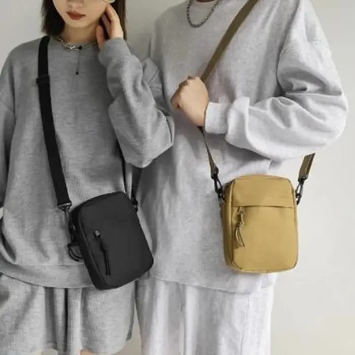 Sacs à bandoulière pour hommes décontracté toile petite pochette
