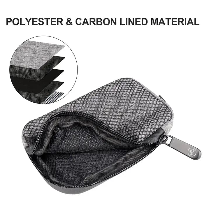 Mini sac anti-odeur, pochette de rangement doublée de charbon actif pour voyage 5 "x 3"
