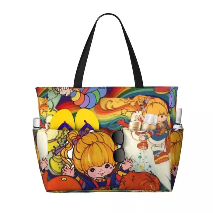 Rainbows Brite – sac fourre-tout de plage, sac de sport, de yoga, grand sac fourre-tout pour femmes,