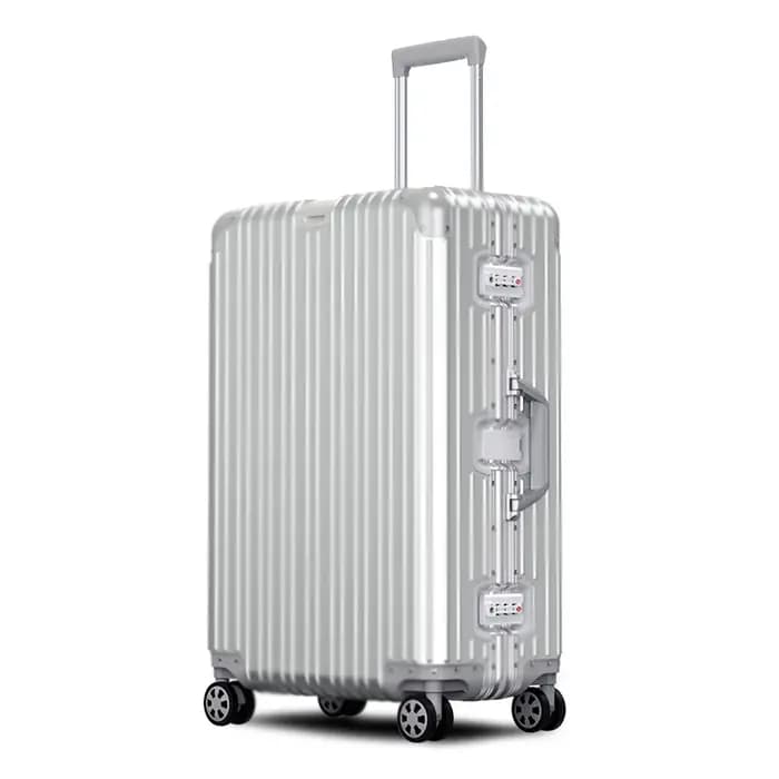 Tous les bagages en aluminium 20/22/24/26/29 pouces 100% valise en alliage d'aluminium et de magnési