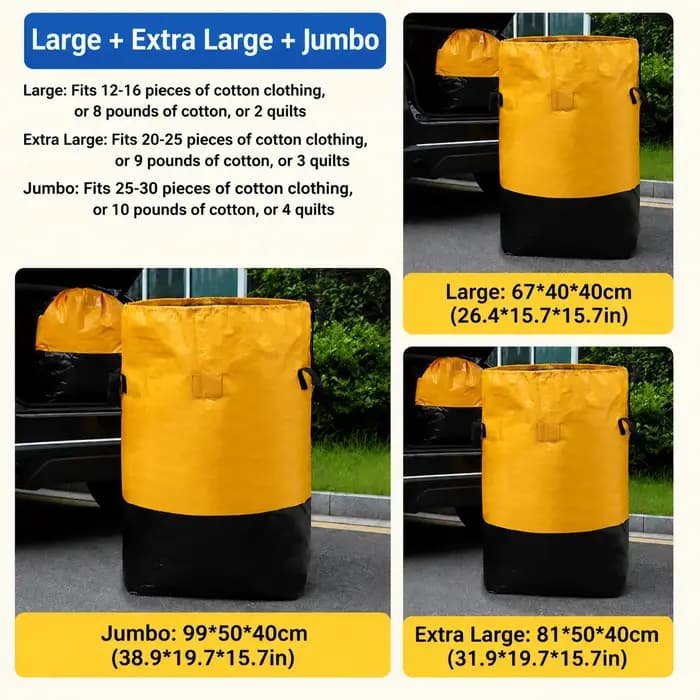 Sac de déménagement imperméable de grande capacité
