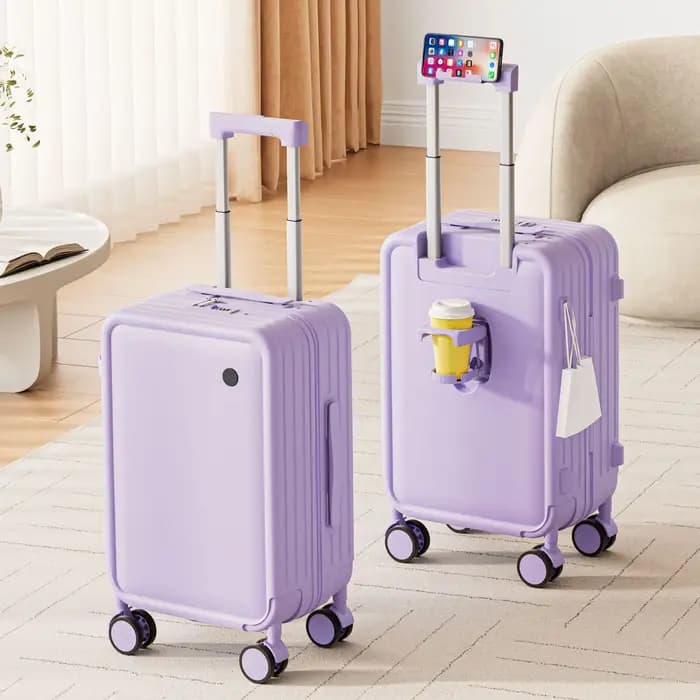 20/24 pouces chariot sac à bagages Anti-chute grand sac de voyage avec roues PC combinaison serrure valise