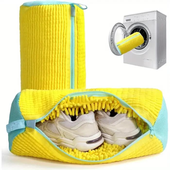 Sac à linge pour chaussures en fibres douces 360 ° Sac