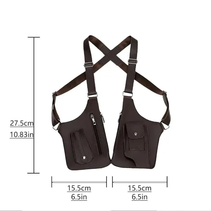 Sac de poitrine tactique extérieur multifonctionnel pour homme