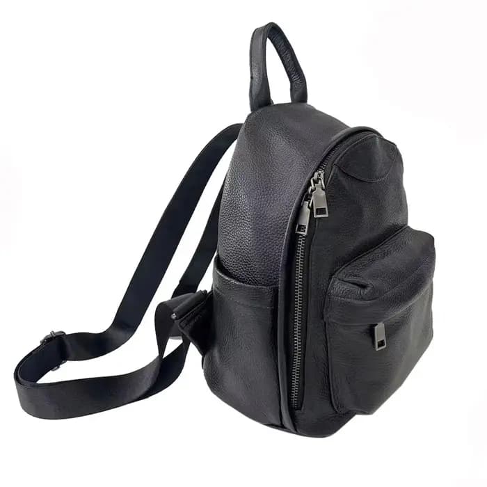 Sac à dos en cuir de vache véritable antivol pour femme