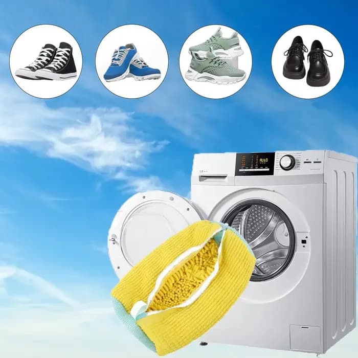 Sac à linge pour chaussures en fibres douces 360 ° Sac