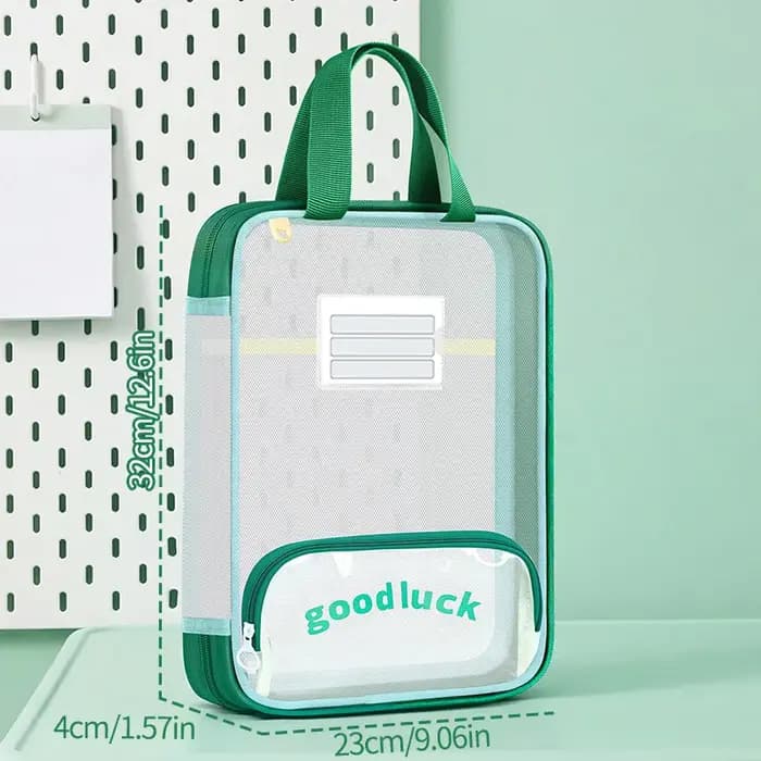 Sac fourre-tout vertical transparent grande capacité
