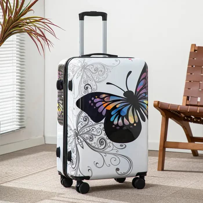 Valise de voyage à roulettes de grande capacité de 20 pouces avec verrouillage par mot de passe pour les vacances et les voyages d'affaires