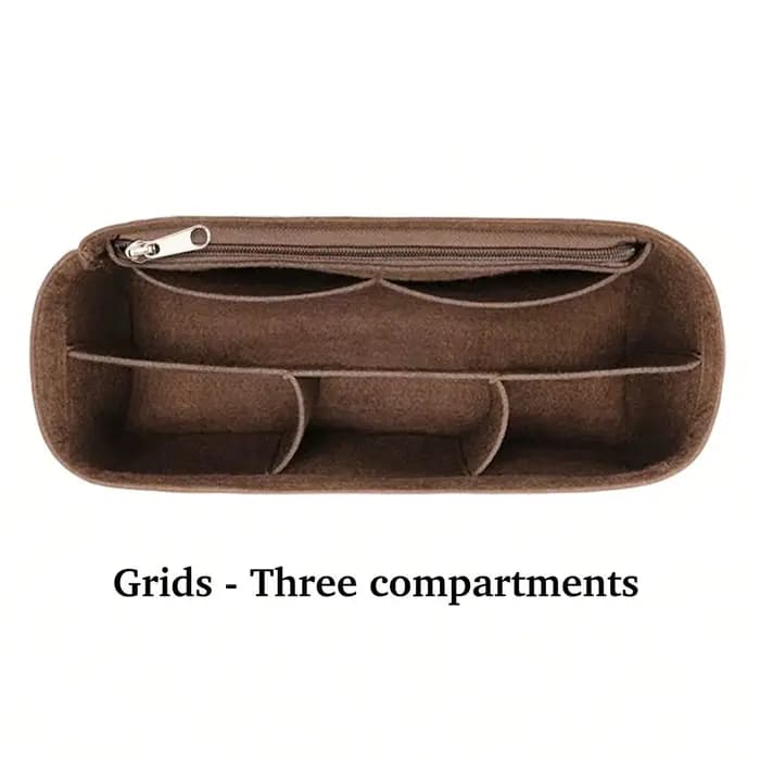 Organisateur de sac fourre-tout en feutre, sac de rangement intérieur avec doublure, anti-déformatio