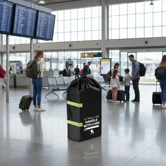 Perfekter reisebegleiter conception légère poussette de bébé sac de voyage poignée étanche landau sac à poussière universel