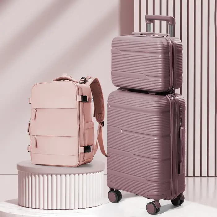 Ensemble de valise de voyage à roulettes pour hommes et femmes, bagage à main, valise à roulettes, s