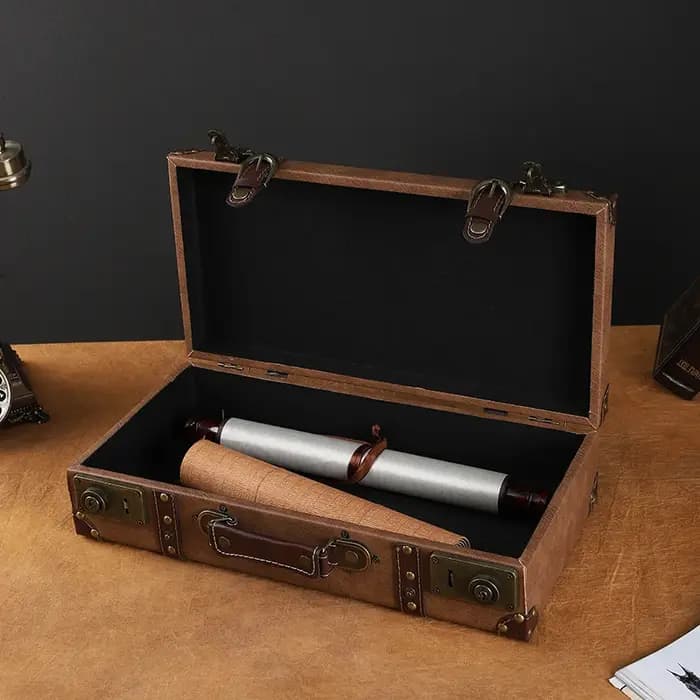 Valise Vintage en Cuir