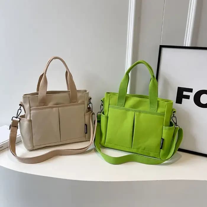 Sac à bandoulière à poches multiples pour femmes